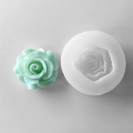FirstTry Flower Chocolate 3D Fondant Bloom Rose Shape Silicone for DIY Handmade Cake Decor Candy Soap Resin Wax Candle Making