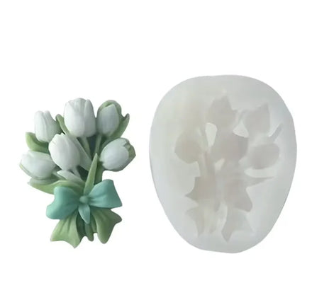 3D Flowers Silicone Candle mold DIY Aromatherapy Candle Soap Chocolate Cake Decoration Tools Plaster Handmade Candle Mold