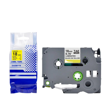 Tatrix TZ241 TZe641 TZe 441 TZe-641 18mm Compatible Laminated Label Tape Cartridge for Brother P Touch PT-310