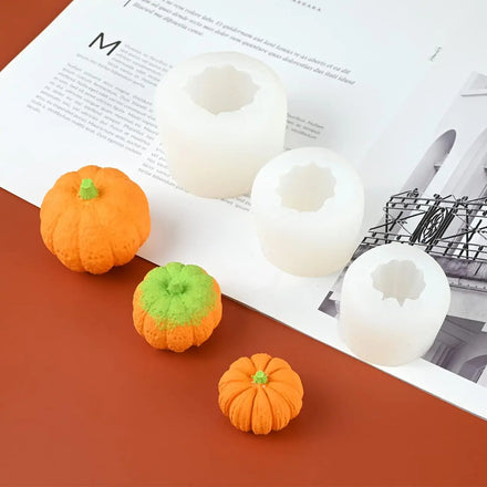OEM 3D big pumpkin candle silicone mold suitable for DIY epoxy resin handmade soap candles cake baking