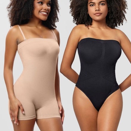 2024 Women's Full Body Seamless Shapewear Corset Top High Compression Plus Size Black Bodysuit/Girdle Wholesale Waistband