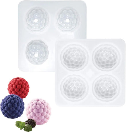 3D Raspberry Silicone Mold Is Suitable for Baking Mousse Cakes Candies Truffles Pastries Cup Cakes Fruit Ice Cream
