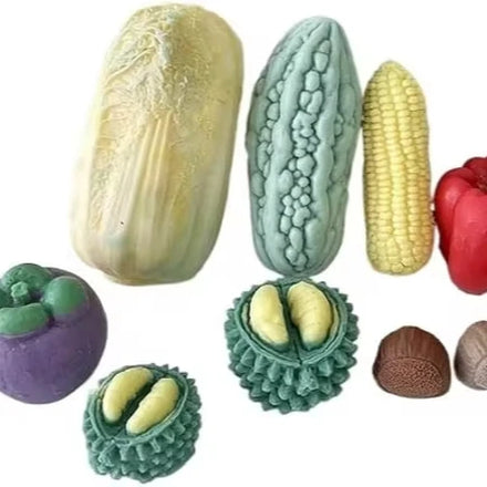 3D Chinese Cabbage Vegetables and Fruits Silicone Candle Mold DIY Handmade Home Decor Crafts Making Tool for Holiday Gifts