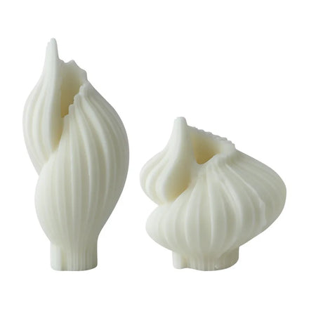 Geometric Conch Shaped Aroma Candle Silicone Mold Diy Geometric Rotating Shell Resin Plaster Making Mold