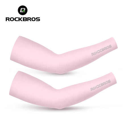 ROCKBROS Summer Sports Arm Sleeves Custom Printed Anti-UV UPF50+ Cycling Outdoor Basketball Sun Protection Arm Sleeves