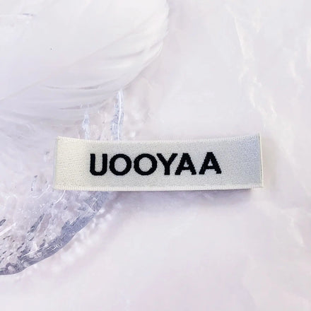 Luxury Eco-Friendly Custom Clothing Labels Satin Woven with Custom Color Your Own Logo Laser Cut Edge End Fold Type for Garments