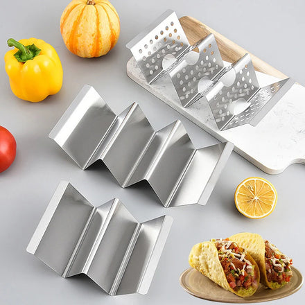 Mexican Tortilla Rack Metal Takeaway Stand Stainless Steel Customized Taco Holder