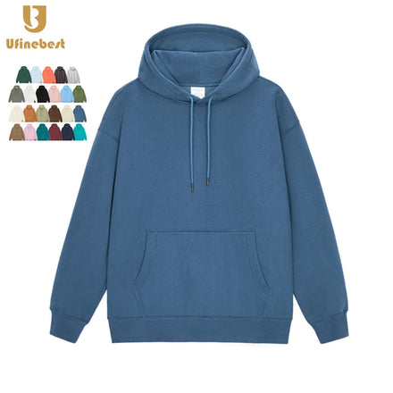 Custom Logo Distressed Unisex Hoodies Heavyweight Oversized Pullover Sun Faded Streetwear Acid Wash Hoodie