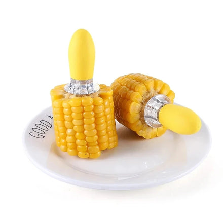 Factory Price Corn Fork 1 Pair Stainless Steel Corn Needle BBQ Barbecue Fork Tool Barbecue Cob Holders Skewers Needle Prongs
