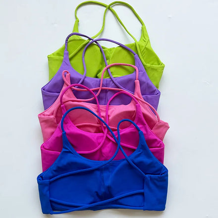 GC Women's Shockproof Quick-drying Fitness Tops Sports Clothes for Woman Gym Yoga Clothes Gym Tops
