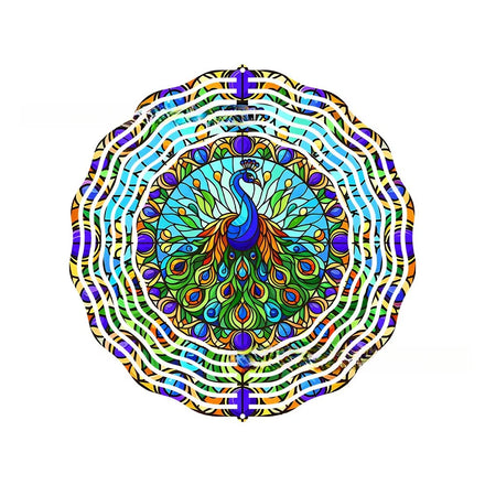 Cheap Stainless Steel 3D Wind Spinner Horse Sublimation 4 Inches Blanks Customized Color & Logo Garden Decoration Wholesale