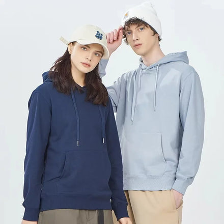Unisex Heavyweight Oversized Zipper-Up Eco-Friendly Hoodies Custom Logo Blank 100% Cotton Knitted Solid Drop Men