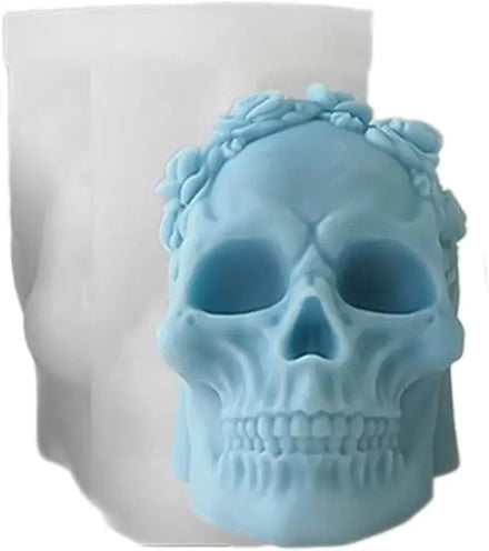 Wholesale OEM Food Grade Silicone Candle and Gypsum Molds in Skull Shape Can Be Used for Home Decoration and Artistic Creation