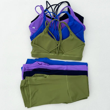 GC Yoga Shorts Yoga for Women Gym Fitness Sets Wholesale Workout Set Women Gym Fitness Wholesale