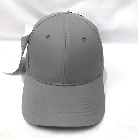 6 Panel Structured Cotton Blend Rip Stop Fabric Moisture Wicking Sweatband velcro Baseball Cap