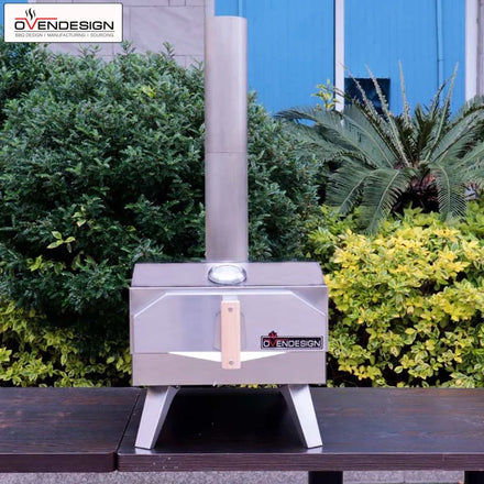 Fast Dispatch 13 Inch Stainless Steel Outdoor Wood Fire Pizza Oven Discount Price 500 Charcoal BBQ Grills Gas-Fueled Iron