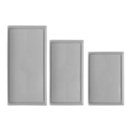 Fruit Tray Molds Silicone Resin Plate Moulds Rectangular Jewelry Dish Molds Silicone Material for Resin Casting Tray