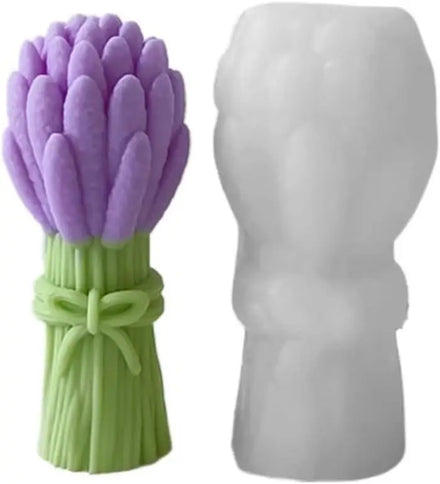 3D Tulip Bouquet Silicone Candle Molds Handmade Lavender Flower Soap Plaster Resin Crafts Mold DIY Chocolate Cake Baking Tools