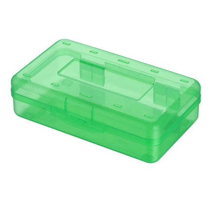 Clear Plastic Large Capacity Pencil Case Pen Storage Organizer Container