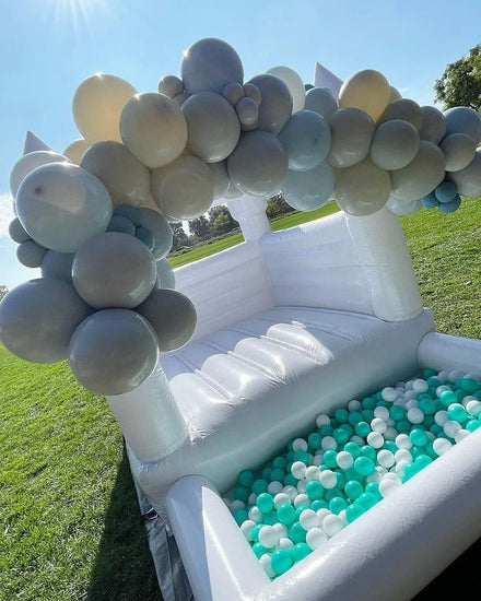 White Bouncy Castle White Bounce House White Jumper for Wedding