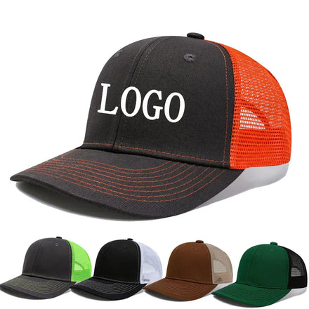 Summer Breathable Mesh Trucker Hat Custom Logo UV Sun Protection Adjustable Snapback Sweatband Outdoor Sports Baseball Cap