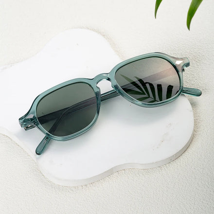 New Version Retro Frame Big Face Sunglasses Trend Street Shot Luxury Acetate Sunglasses