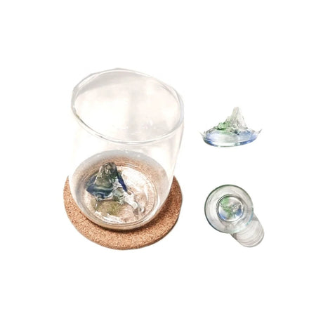 Chien Keng Green Borosilicate Glass Hand Blown Eco-Friendly Modern Party Beer Mug Custom Color Individually Packed