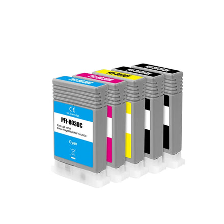 Tatrix PFI8030 PFI8031 PFI-8030 PFI-8031 PFI-030 PFI030 Premium Color Compatible Inkjet Ink Cartridge for Canon ImagePROGRAF