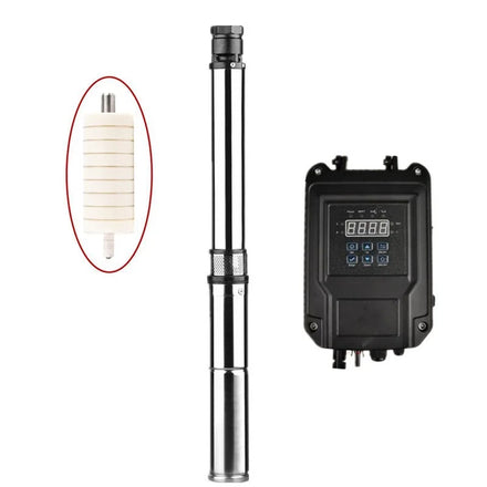RANKING 3SDPX-60-750/9 Stainless Steel Submersible 9 Impeller Pump 750w Brushless Motor Head 60m Flow 4m3/H With Control Box