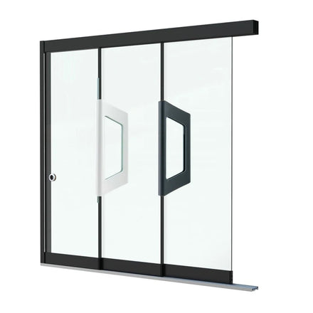 Luxury Anthracite Glass Door Handle for Use on Hard Glass Sliding Wall or Glass Sliding Door Systems