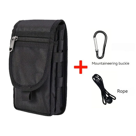 OEM and ODM Unisex Tactical Phone Bag WaterProof Nylon Outdoor Camping Hiking Fanny Pack Suitcase Card Clip Phone Holder