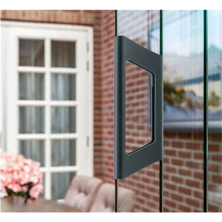 Ral7016 Grey Color Pull Sliding Glass Door Handle for Outdoor Sliding Door System 5 Rail