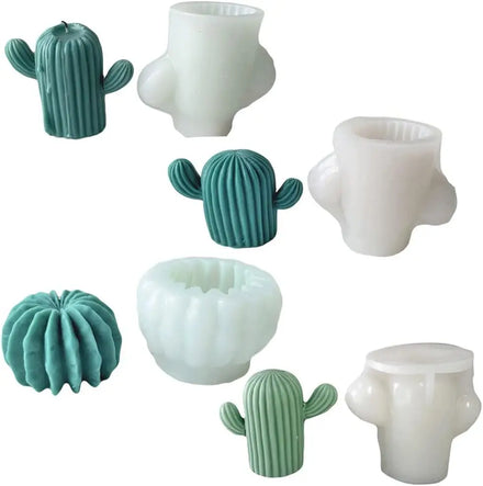 Wholesale OEM Popular Cactus Silicone Candle Molds for Plaster Ornaments Chocolate Cake Baking Mold