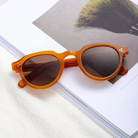 Hot Sale Luxury Design Unisex Custom Logo Fashion Eyewear Thick Acetate Sun Glasses Fashion Sunglasses