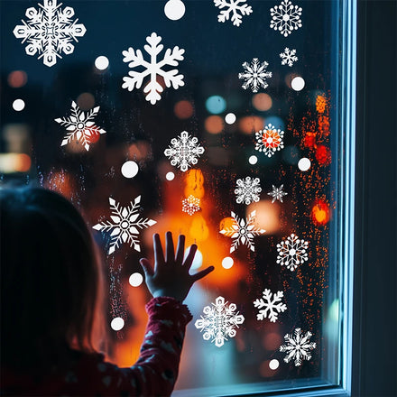 Houses Clearance Glass Party Décor Wall Supplies Outdoor Christmas Decorations 2024