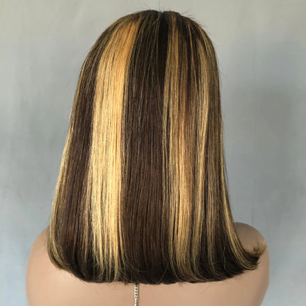 Cheap Price Long Bob Human Virgin Hair Wigs 10-14inch for Lace Front Closure Wig Glueless Lace Indian Wig for Black Women