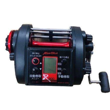Japan Original Miya R800 75kg MAX Drag 12V Electric Reel Trolling 11 Ball Bearings Corrosion-Resistant Digital Display Fishing