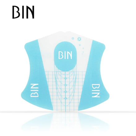 BIN 100pc Per Bag Plastic Re-usable Acrylic Nail Extension Tools Nail Art Form for Building Nails
