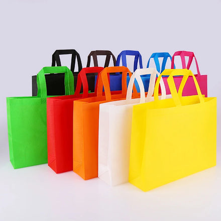 Custom Printed Reusable Folding Advertising Bags Portable Environmentally Friendly Heat Sealed Promotional Nonwoven Cartoon