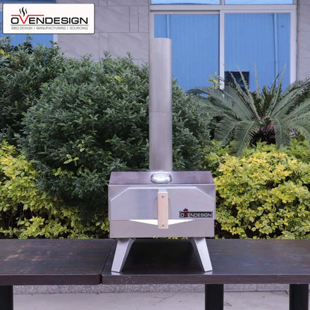 Stock-ready 13-Inch Outdoor Stainless Steel Wood-Fired Pizza Oven Manual Control 1000F-Instant Shipping Unbeatable Discounts