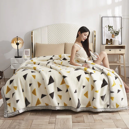 Brand New Blankets Soft and Comfortable Blanket Flannel Fleece With Printed Pattern