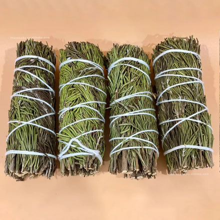 Organic Rosemary Sticks Ritual Sumdge 4 Inches 35g Handmade Green Leaf Wand Healing Witchcraft for Aromatherapy Relieve Stress