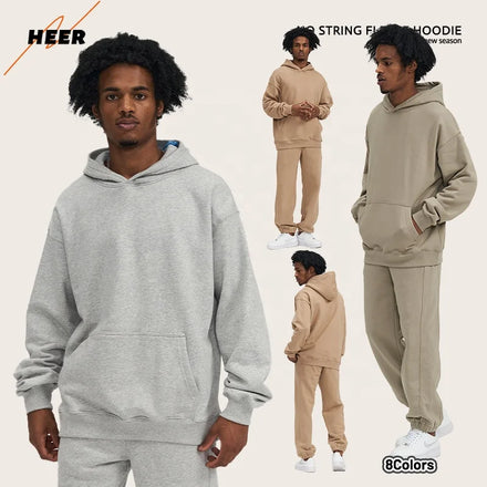 Hot Selling High Quality Streetwear Oversized Casual Wear Custom Blank Heavy Weight Polar Fleece Men's Hoodies