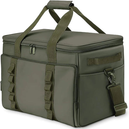 Large Capacity Portable Insulation Cooler Bag Polyester with Letter Pattern for Outdoor Picnics and Camping