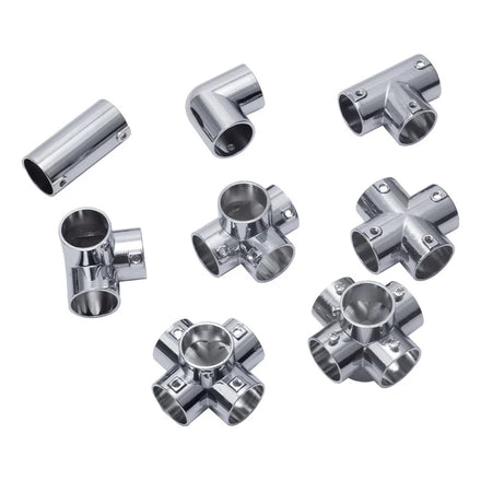 Stainless Steel Pipe Connection Right Angle Three-way Four-way Five-way Six-way Elbow Pipe Handrail Cross Joint Pipe Fittings