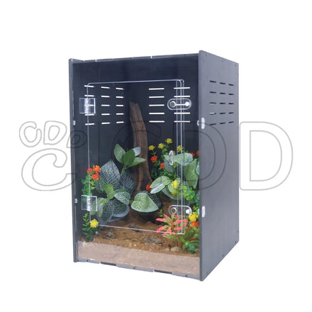 24*16*16 Inch Arboreal Reptile Tall PVC and Acrylic Cage Customizable Flat Design with Factory Support Box Packing
