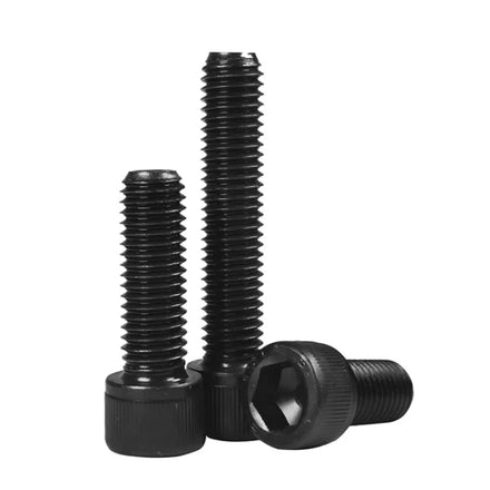 DIN912 Alloy Steel Grade 12.9 Black Oxide Black Zinc M2-M10 Full Thread Hexagon Socket Cap Head Screw DIN912