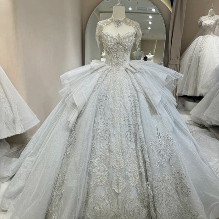 For Jancember DW0036 Women's Wedding Ball Gown Unique Shiny Bridal Dress Shawl for Parties Natural Anti-Static Ruffles Pleats