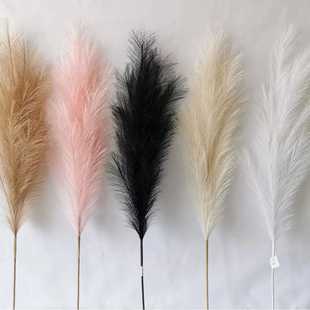 Elegant Cozy Faux Pampas Grass Bouquet Premium Quality Handmade Realistic Eco-friendly Home Styling Wedding Christmas Gift Ideas