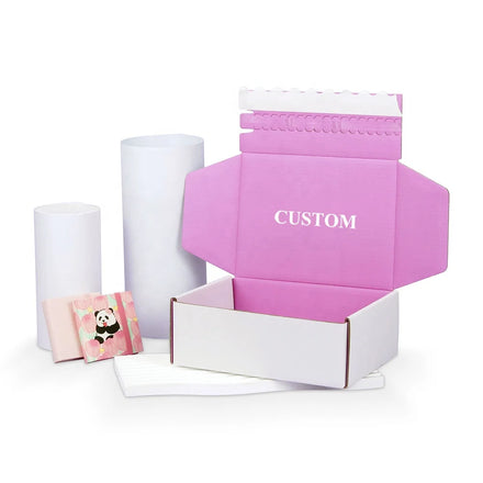 Corrugated Folding Kraft Cosmetic Paper Gift Shopping Packaging Box Cardboard Shipping Mailer Box Custom Logo Printed Luxury